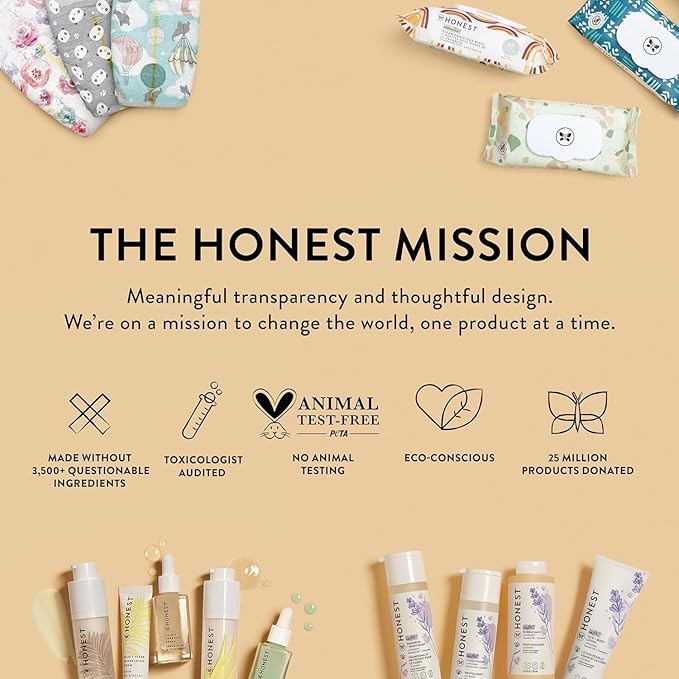 The Honest Company Foaming Bubble Bath Refill Carton Gentle for Baby Naturally Derived Tear-Free Hypoallergenic Citrus Vanilla Refresh 32 fl oz
