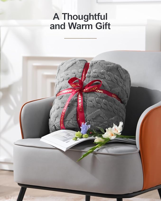 Super Fuzzy Soft Sherpa Fleece Weighted Blanket, 15 lbs Dual Sided Fluffy Heavy Weighted Blankets for Adults - No Bunching with Double Layers of Soft Inner Lining (80"x 87", 15 Pounds)