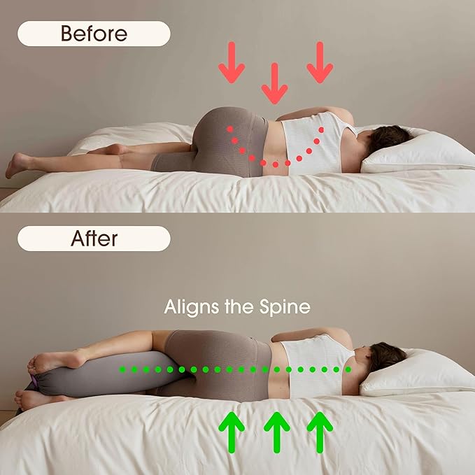 bbhugme Adjustable Pregnancy Pillow with an Extra Stone Cover - Full Body Support for Pregnant Women