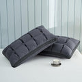 YOUR MOON Soft Pillow Standard Size of 2 for Sleeping, Super Soft Support Down Alternative Pillow, 100% Cotton Shell Luxury Comfy Fluffy Bed Pillows for Sleep(Gray)