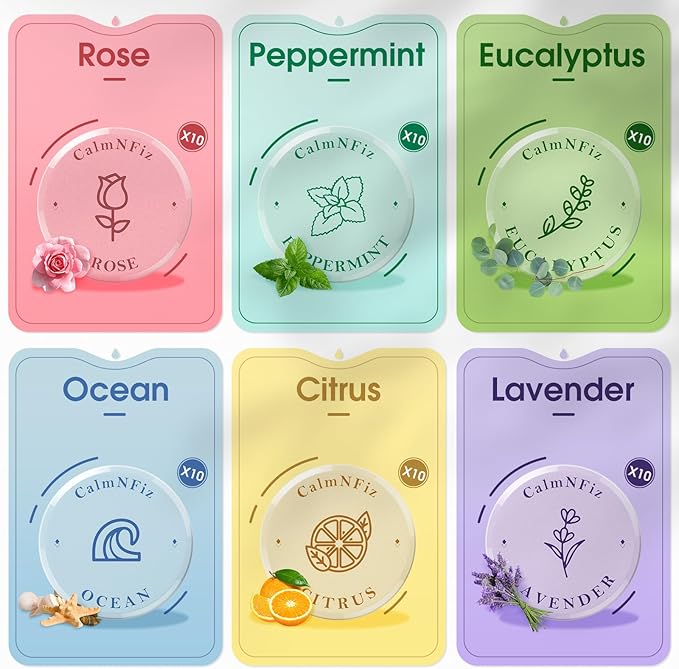 60 Pack Shower Steamers, Shower Bath Bombs with Natural Fragrance - Holiday Presents – Self-Care Presents for Women and Men, Relaxation Birthday Presents