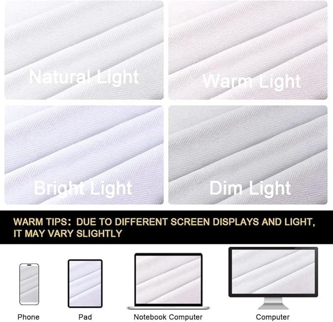 PrinceDeco Linen Texture Curtains 100% Blackout Curtains 64 inch Long 2 Panels Set for Bedroom Living Room Energy Saving Window Treatment Curtain Drapes, Burlap Fabric with White Liner，Pure White