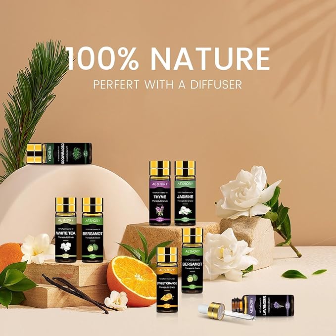 Essential Oil Set 80 Pcs - 100% Natural Essential Oils Kit-Perfect for Diffuser, Humidifier, Massage,Soap, Candle Bath Bombs Making, 80 * 5ML(0.17oz), Christmas Gift for Aromatherapy Lover