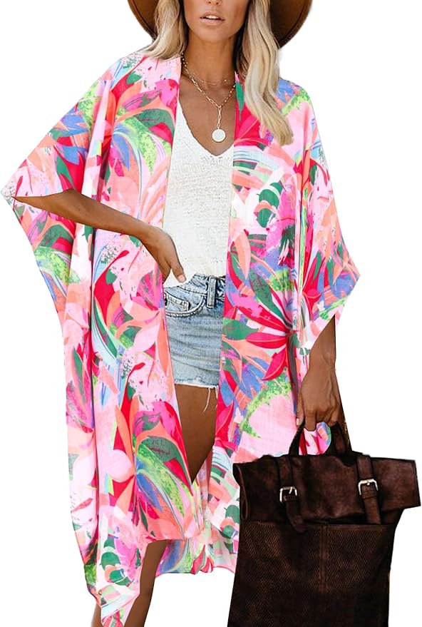 Moss Rose Women Summer Bikini Kimono Bathing Suit Cover Ups for Swimwear
