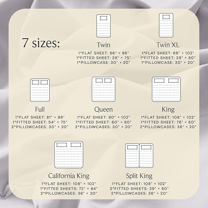 LuxClub 3 PC Twin Sheet Set, Deep Pockets Wrinkle Free Cooling Bed Sheets Hotel Bedding for Women, Men, Kids & Teens, Includes 1 Fitted Sheet, 1 Flat Sheet and 1 Pillowcase-Silky Soft Dove Gray