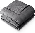 Bare Home Weighted Blanket King Size 25lb (80" x 87") for Adults - All-Natural 100% Cotton - Premium Heavy Blanket Nontoxic Glass Beads (Grey, 80"x87")