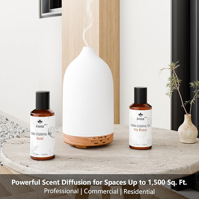 Hotel Diffuser Oil - Mandarin Spring Essential Oils for Scent Diffuser - Tangerine, Lime, Gardenia, Green Grass -Home Luxury Scents Aroma Fragrance for Home, Office