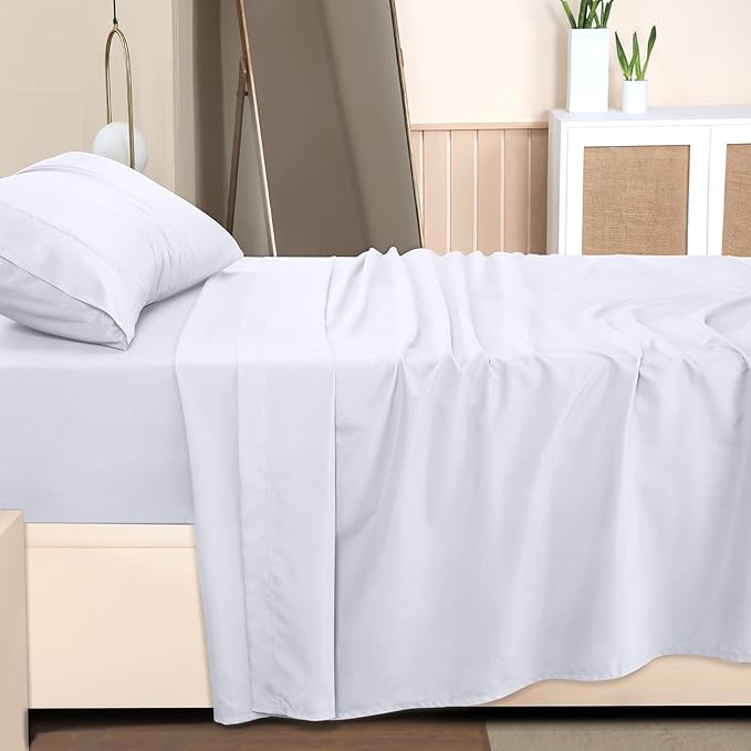 Utopia Bedding Twin XL Bed Sheets Set - Pack of 10 Sheet Sets - Perfect for Spa, Hotel, & Guest Bedroom - Brushed Microfiber - Shrinkage and Fade Resistant - Easy Care (White)