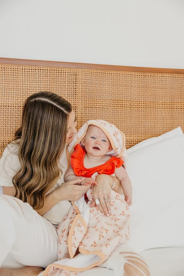Copper Pearl Hooded Bath Towels Premium Knit/Terry Cloth Baby Towels with Hood, Pockets, and Cool Designs - Great to Gift and Make Bath Time Fun - Baby Bath Towel, Rue