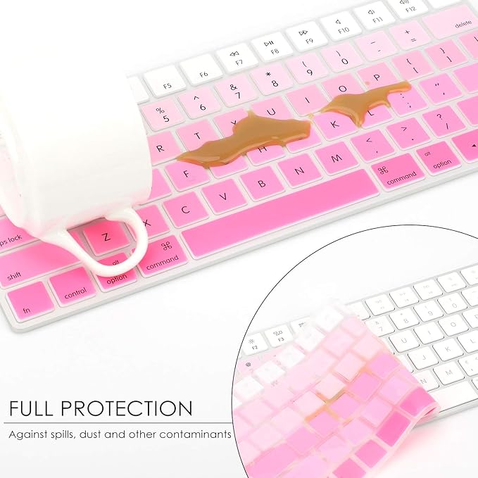 Allinside Ombre Pink Cover for Apple Magic Keyboard (MLA22LL/A) with US Layout