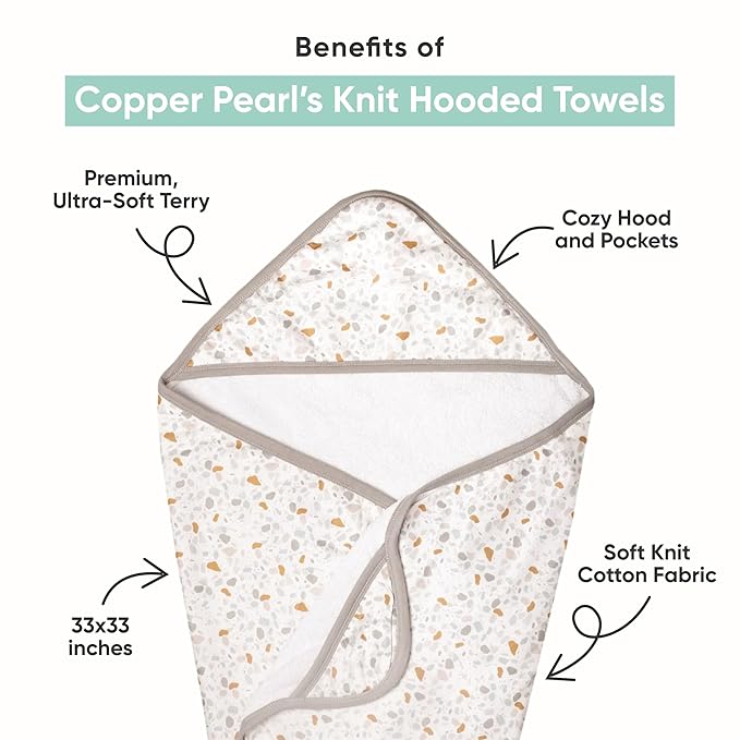 Copper Pearl Premium Knit Hooded Bath Towel Westyn