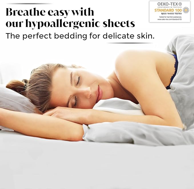 Full Size Sheet Set | 100% Viscose | Organically Grown | Ultra Soft | Cooling Sheets for Hot Sleepers | 17" Deep Pocket [Dove Grey]