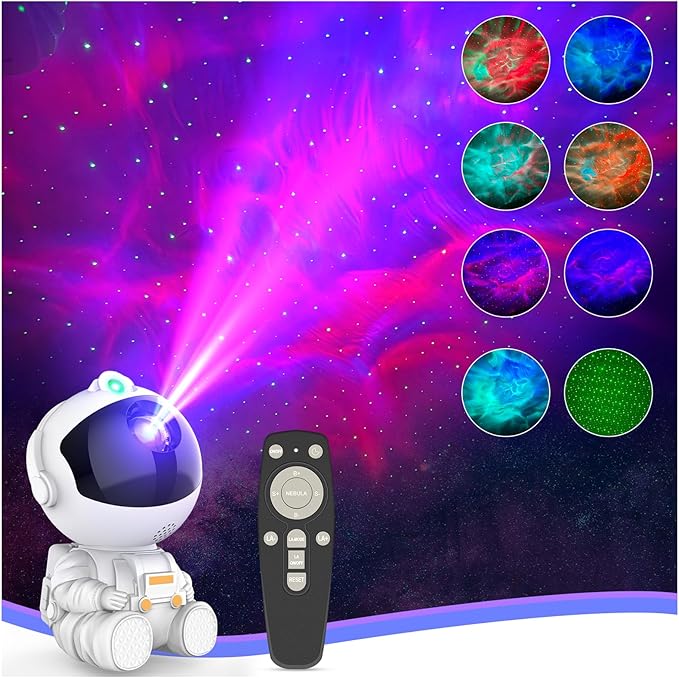 Upgraded Astronaut Galaxy Projector for Bedroom Decor, Valentine's Day Gifts for Adults Teen Girl Gifts Ambient Lighting, Ceiling Space Star Night Light Projector for Kids Room Decor Aesthetic