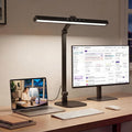 LIONVISON Desk Lamps for Home Office: 2 in 1 Eye-Caring Modern LED Desk Lamp for Worker - 5 Color Temperature 10 Brightness Computer Light - Memory & Timer Func Desk Light for Student, Seniors