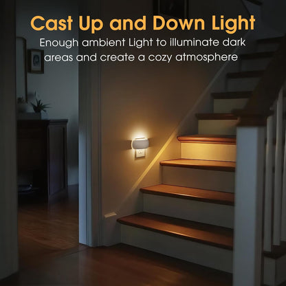 Briignite Night Light, Night Lights Plug into Wall, Backlit, Auto Dusk to Dawn Sensor, 0-100LM Dimmable Night Light, LED Plug in Sleep Nightlight for Kids, Bathroom, Bedroom, Hallway, Stairs, 1 Count