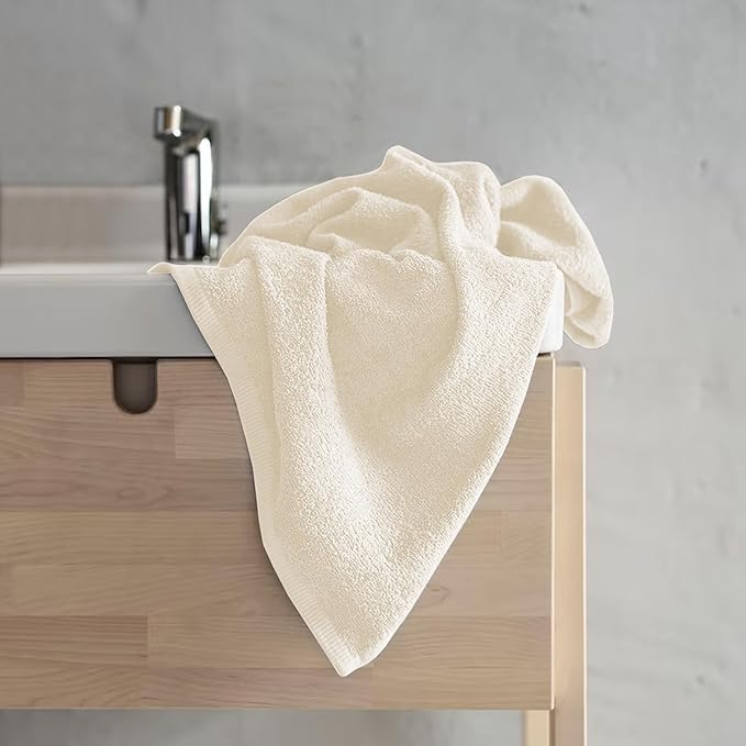Delara 100% Organic Cotton Towels 650 GSM Plush Feather Touch Quick Dry Bath Towel, Pack of 7 GOTS Certified, Oeko-Tex Green Certified, Organic Cotton Bath Towel, 30"X58"