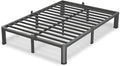 7 Inch Full Size Bed Frame, 3500Lbs Heavy Duty Metal Platform with Round Corner Legs Mattress Slide Stopper, Steel Slat Support No Box Spring Needed, Noise Free, Non-Slip, Easy Assembly