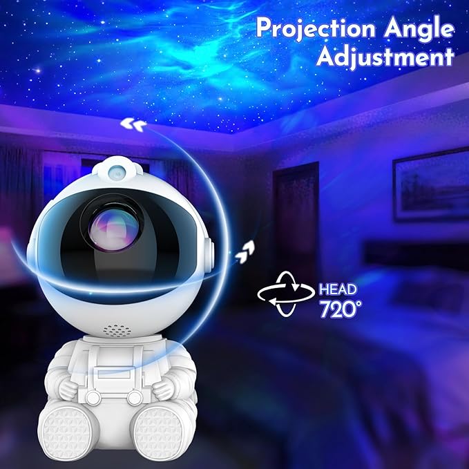 Upgraded Astronaut Galaxy Projector for Bedroom Decor, Valentine's Day Gifts for Adults Teen Girl Gifts Ambient Lighting, Ceiling Space Star Night Light Projector for Kids Room Decor Aesthetic