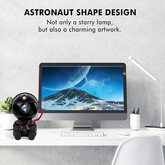 Astronaut Kids Nebula Star Light - Galaxy Bedroom/Adult Playroom Projector, Home Theater Decoration