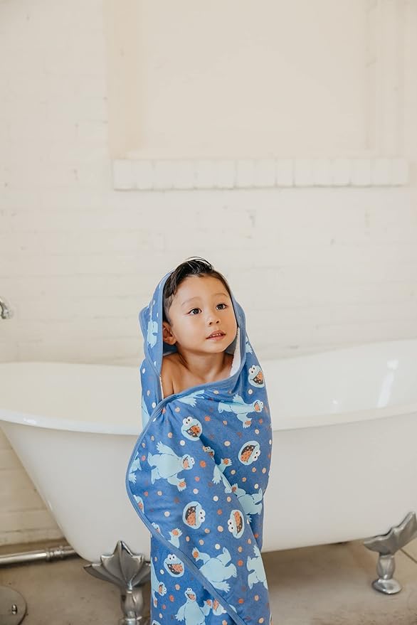 Copper Pearl Hooded Bath Towels Premium Knit/Terry Cloth Baby Towels with Hood, Pockets, and Cool Designs - Great to Gift and Make Bath Time Fun - Baby Bath Towel, Cookie Monster