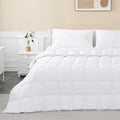 sunflower California King Duvet Insert Comforter Down Alternative Filling Cotton Shell All Season Hypoallergenic Warm Breathable Noiseless Machine Washable 96"x102"with Corner Taps White