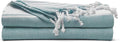 Cotton Turkish Beach Towel Towels Oversized 36"x72" Pool Absorbent Extra Large Quick Dry Sand Travel Towel (Green, 2 Pack)