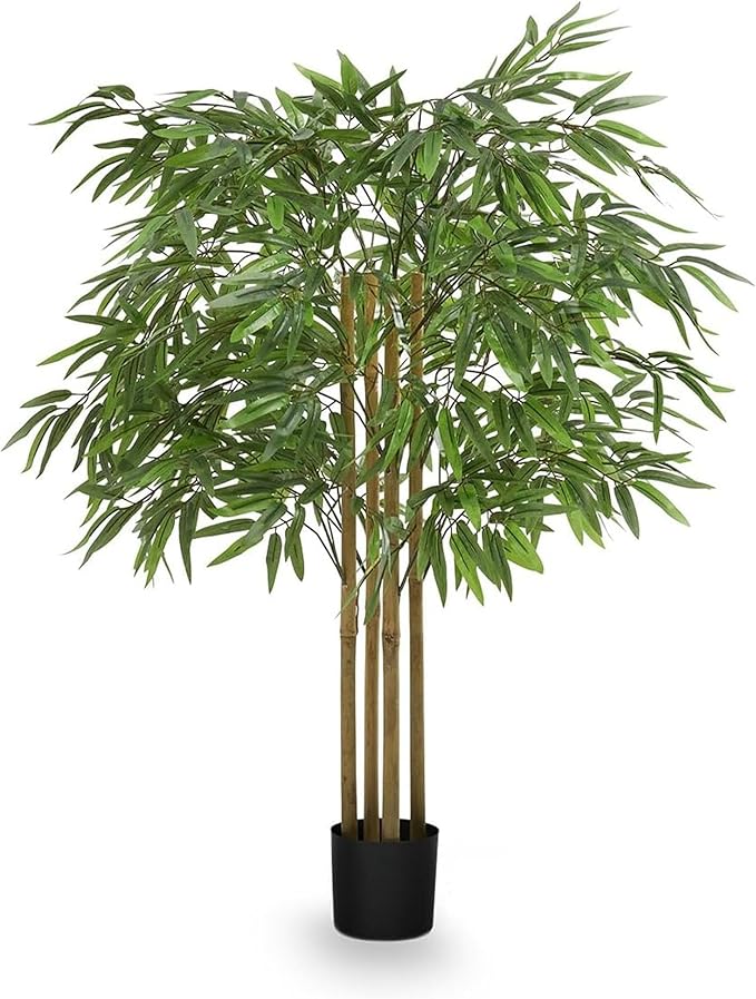 Maia Shop 3ft 5in Artificial Bamboo Tree Plant for House, Apartment or Office – Realistic Fake Indoor Plants for Living Room, Bedroom, Bathroom, Entryway or Patio – Faux Greenery for Home Décor