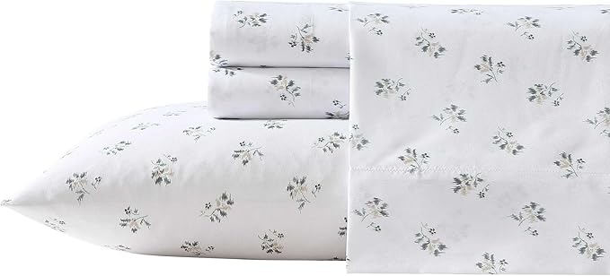 Wrangler - Twin Bed Sheets, Ultra-Soft & Lightweight Bedding with Matching Pillowcase, Lightweight Bed Set for All Season Comfort, Oeko-Tex Certified (Sketchy Ditsy Green)