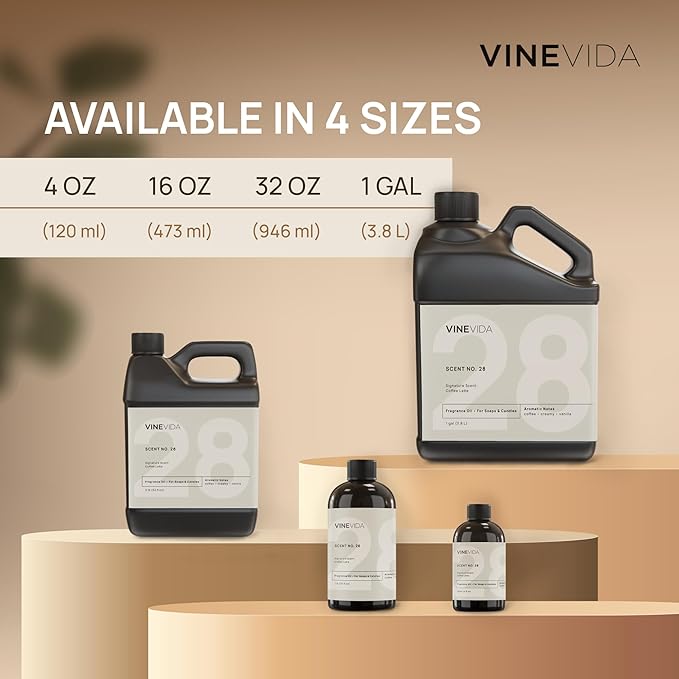 VINEVIDA [32 Fl Oz] Caribbean Teakwood Fragrance Oil for Cold Air Diffusers, Essential Oils for Diffuser Oil Refill & Air Freshener Room Spray