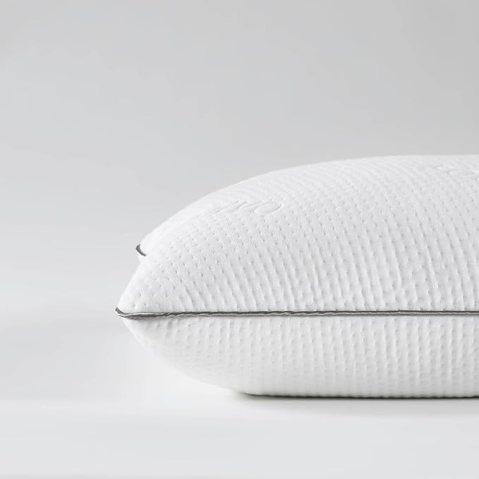 Saatva Cloud Memory Foam Pillow - Gel-Infused Shredded Memory Foam Fill - Lofty & Contouring Pillow - for Any Sleep Position - 1 Pack, King (34"x16")