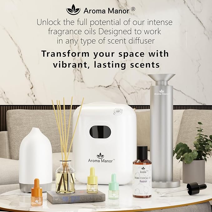 Essential Oil, Heaven Scent - 150ML Luxury Home Aromatherapy Diffuser Oil - Bergamot, Apple, Peach, Musk