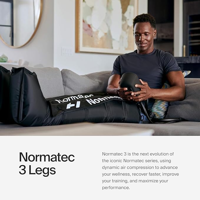 Hyperice Normatec 3 - Recovery System with Patented Dynamic Compression Massage Technology (Normatec 3 Standard Size Legs) FSA-HSA