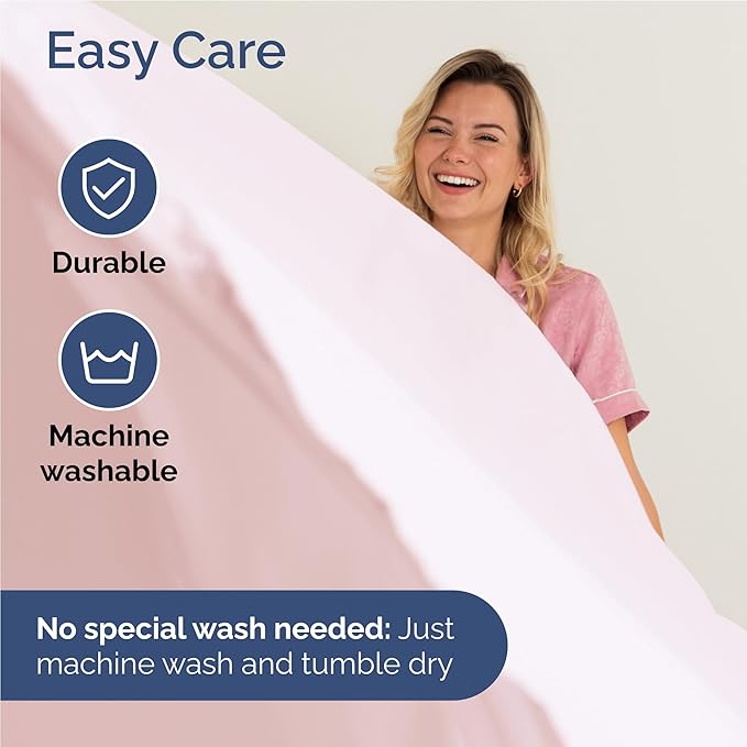 Full 6 Piece Sheet Set - Cooling, Comfy & Breathable - Hotel Luxury Bedding, Includes Fitted Sheet for Women, Men, Kids & Teens - 1 Flat, 1 Fitted Sheet, 4 Pillowcases w/Deep Pockets - Lavender Pink