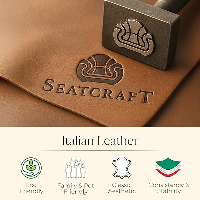 Seatcraft Diamante Zero-Gravity CoolZero Italian Leather Home Theater Seating, Power Headrest, Power Recline, Row of 5 Right Loveseat, Black/Red