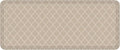 GelPro Anti-Fatigue Designer Comfort Kitchen Floor Mat, 20x48, Trellis Khaki Stain Resistant Surface with 3/4” Thick Ergo-Foam Core for Health and Wellness