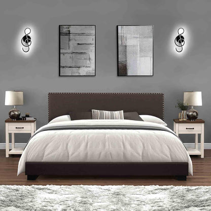 XEYOU 22W Modern Wall Sconce Lighting Indoor LED Creative Wall Light Fixture Music Symbol Art Decoration Wall Lamp for Living Room Bedroom Stair Corridor (Black 6000Kelvin)