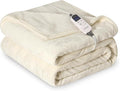Heat Blanket 72”x84” Full Size,Soft Flannel & Sherpa Reversible Electric Blanket with 10 Heat Settings,12 Timer Setting and 8 Hours Auto-Shut Off,ETL Certified Machine Washable,Ivory