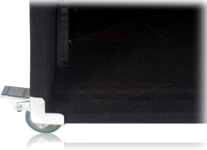 Griffin Rackmount Studio Mixer Flight Road Case (Ultimate-PROAudio) – 25U Mount Space Amp Cabinet Travel Trunk For Music Gear Recording Equipment – Portable DJ Sound Booth Carpet Rack Stand Cart