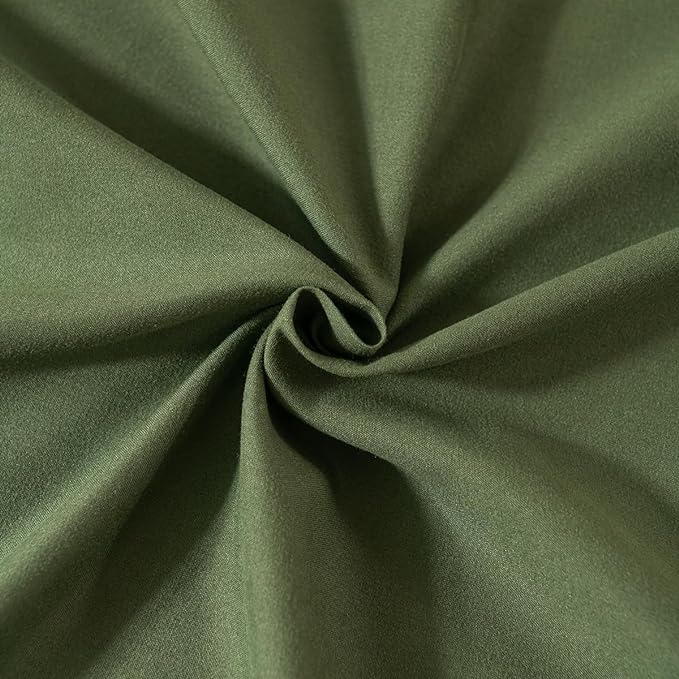 Green Bed Skirt King Size Ruffled Bed Skirt with Split Corners, King Bed Skirt 16 Inch Drop, King Size Bed Skirt Green for Ruffled Bed Skirt with Split Corners, Bed Skirt King Size