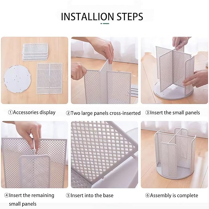 Paper Cup and Lid Holder Plastic Cup Storage Organizer Coffee Cup Dispenser for Countertop, Breakroom, Bathroom, Coffee Station, Bar, Buffet, Kitchen Cabinet - White
