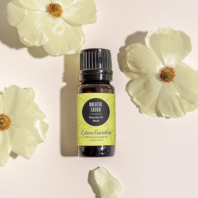 Edens Garden Breathe Easier Essential Oil Blend- 100% Pure Premium Grade, Undiluted, Natural, Therapeutic, Aromatherapy, The Best for Skin, Humidifiers, Candle 118 ml (4 fl oz)