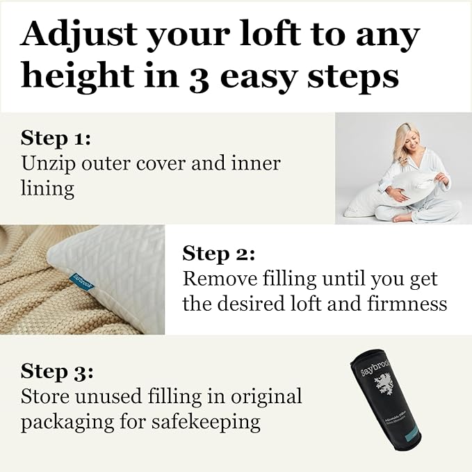 Saybrook Adjustable Pillow - Down Alternative - Standard/Queen