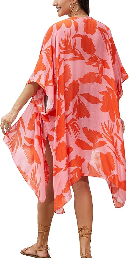 Moss Rose Women Summer Bikini Kimono Bathing Suit Cover Ups for Swimwear