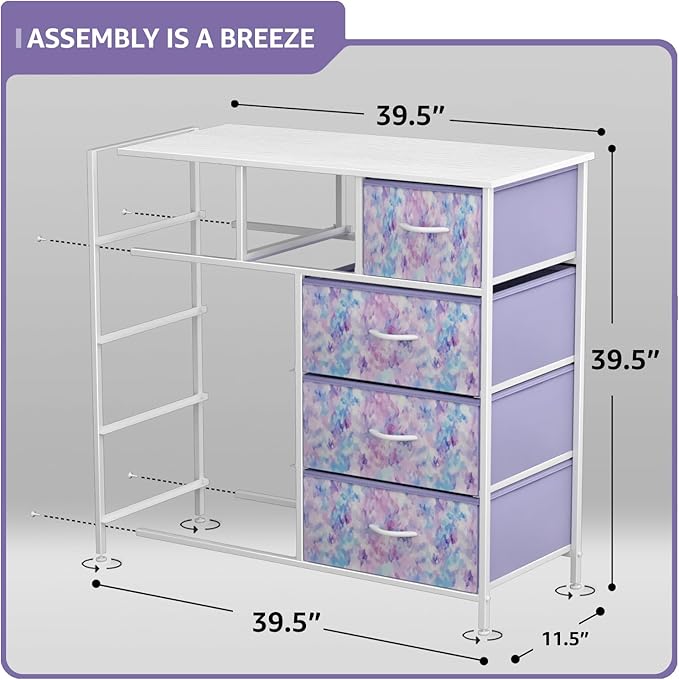 Sorbus Kids Dresser with 9 Drawers - Furniture Storage Chest Tower Unit for Bedroom, Hallway, Closet, Office Organization