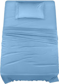 Utopia Bedding Twin Sheet Set – 3 Piece Bed Sheets for Twin Size Bed, Soft and Breathable Microfiber, Includes 1 Fitted Sheet, 1 Flat Sheet and 1 Pillowcase (Dutch Blue)