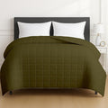 HomeSmart Weighted Blanket King Size, 30lbs, Olive Green, Heavy Weight Blanket, Also Fits California King Beds