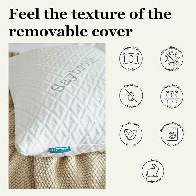 Saybrook Adjustable Pillow - Down Alternative - Standard/Queen