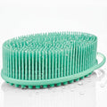 Silicone Body Scrubber for Shower - Gentle Exfoliating Back Scrubber with Soft Bristles - Avilana Premium Dual Sided Bath Brush Massage - Loofah Alternative for Sensitive Skin - Gift Women Men
