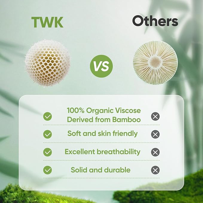 TWK Luxury Sheet Set, Genuine 100% Organic Viscose Derived from Bamboo, Cooling & Breathable, Silky Soft, Bedding Sheets & Pillowcases (White, Full)