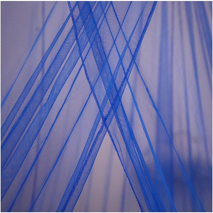 Mosquito Net Canopy Bed Curtains Dome Princess Stars Bed Tent for Girls Boys Kids Single Twin Full Queen Size Bed, Room Decor(Blue)